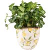 Clayre & Eef 6CE1529M Decoratie bloempot Ø 18x17 cm Geel