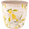 Clayre & Eef 6CE1529S Decoratie bloempot Ø 14x14 cm Geel