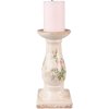 Clayre & Eef 6CE1539M Kandelaar Ø 12x24 cm Roze - Beige