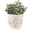 Clayre & Eef 6CE1544L Decoratie bloempot Ø 17x16 cm Roze - Beige