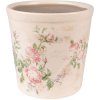 Clayre & Eef 6CE1544M Decoratie bloempot Ø 15x14 cm Roze - Beige