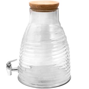 Clayre & Eef 6GL3564 Drankautomaat met kraantje 29x33x34 cm Sapkan met deksel