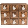 Clayre & Eef 6H2176 Mini ladekastje 34x12x30 cm Bruin