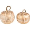 Clayre & Eef 6H2245 Decoratie Pompoen Ø 18x18 cm Goudkleurig