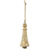 Clayre & Eef 6H2299 Decoratie Ornament Ø 6x16 cm Bruin Hanger