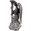 Clayre & Eef 6PR3733Z Kaarsenhouder Engel 15x14x29 cm Grijs