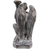 Clayre & Eef 6PR3733Z Kaarsenhouder Engel 15x14x29 cm Grijs