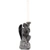 Clayre & Eef 6PR3733Z Kaarsenhouder Engel 15x14x29 cm Grijs