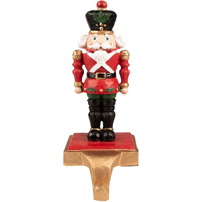 Clayre & Eef 6PR3792 Kerstkoushouder Notenkraker 10x12x24 cm