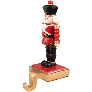 Clayre & Eef 6PR3792 Kerstkoushouder Notenkraker 10x12x24 cm