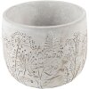 Clayre & Eef 6TE0403S Bloempot Ø 14x11 cm Grijs - Beige