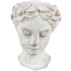 Clayre & Eef 6TE0419 Bloempot 11x11x17 cm Grijs - Beige