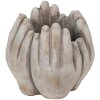 Clayre & Eef 6TE0423S Bloempot 15x15x17 cm Beige