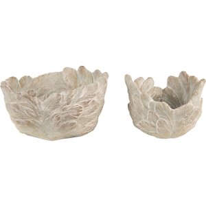 Clayre & Eef 6TE0435S Bloempot Ø 16x11 cm Grijs
