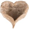 Clayre & Eef 6TE0436 Bloempot Hart 23x25x10 cm Goudkleurig