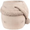 Clayre & Eef 6TE0456 Bloempot 22x20x17 cm Beige Kerstman