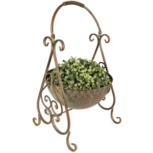 Clayre & Eef 6Y4842 Plantenhouder 26x27x49 cm Groen