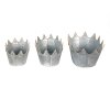 Clayre & Eef Decoratie Plantenhouder (3 stuks) 40x27x19 -34x23x18-29x22x16 cm