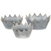 Clayre & Eef Decoratie Plantenhouder (3 stuks) 40x27x19 -34x23x18-29x22x16 cm