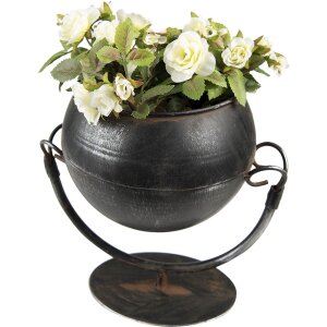 Clayre & Eef 6Y5024 Plantenhouder 19x15x19 cm Zwart