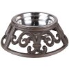 Clayre & Eef 6Y5302 Dierenvoerbak Ø 23x7 cm - 435 ml Bruin Hond Kat