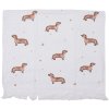 Clayre & Eef CTDHL1 Gastendoek 40x66 cm Wit - Bruin