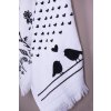 Clayre & Eef CTLBS Gastendoek 40x66 cm Zwart - Wit