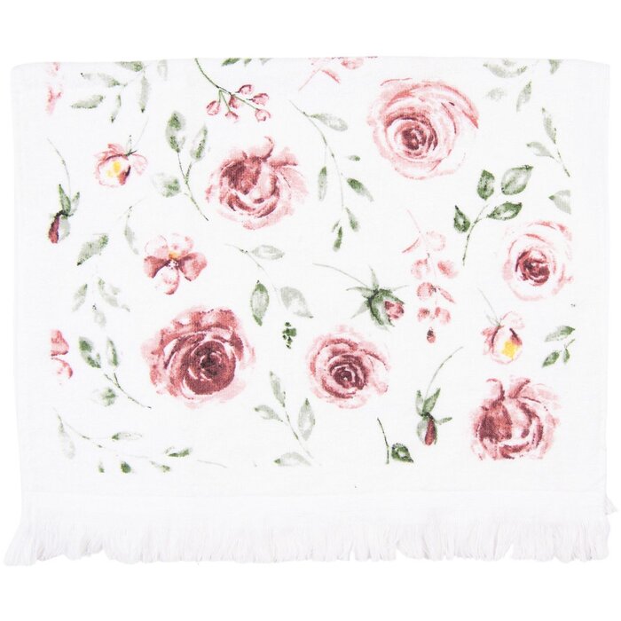 Clayre & Eef CTRUR Gastendoek 40x66 cm Roze