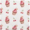 Clayre & Eef CUP73-1 Papieren Servetten 33x33 cm (20 stuks) Beige - Rood