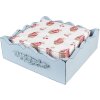 Clayre & Eef CUP73-1 Papieren Servetten 33x33 cm (20 stuks) Beige - Rood