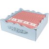 Clayre & Eef CUP73-2 Papieren Servetten 33x33 cm (20 stuks) Rood - Wit