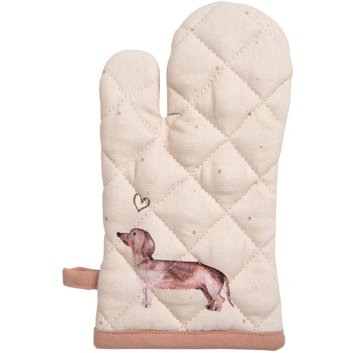 Clayre & Eef DHL44 Ovenwant 18x30 cm Beige
