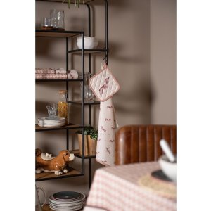 Clayre & Eef DHL45 pannenlap 20x20 cm Beige