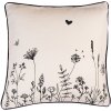 Clayre & Eef FAF21 Kussenhoes 40x40 cm Beige - Zwart