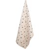 Clayre & Eef FAF42-2 Keukenhanddoek 50x70 cm Beige - Zwart