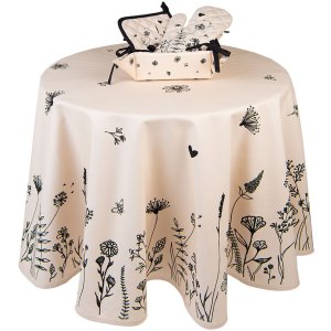 Clayre & Eef FAF44 Ovenwant 18x30 cm Beige - Zwart
