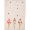 Clayre & Eef FAS42-1 Keukendoek 50x70 cm Beige - Roze