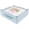 Clayre & Eef HLC73-2 Papieren Servetten 33x33 cm (20 stuks) Wit - Rood