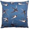 Clayre & Eef KT021.315 Kussenhoes 45x45 cm Blauw - Wit