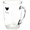 Clayre & Eef LBSGL0010 Theeglas 11x8x11 cm - 300 ml Zwart