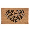 Clayre & Eef MC248 Deurmat 75x45x1 cm Bruin - Zwart