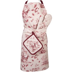 Clayre & Eef PFT45 Pothouder 20x20 cm Wit - Roze