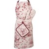 Clayre & Eef PFT45 Pothouder 20x20 cm Wit - Roze