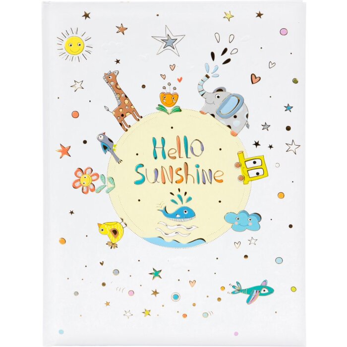 Goldbook baby dagboek hello sunshine 21x28 cm 44 geïllustreerde paginas