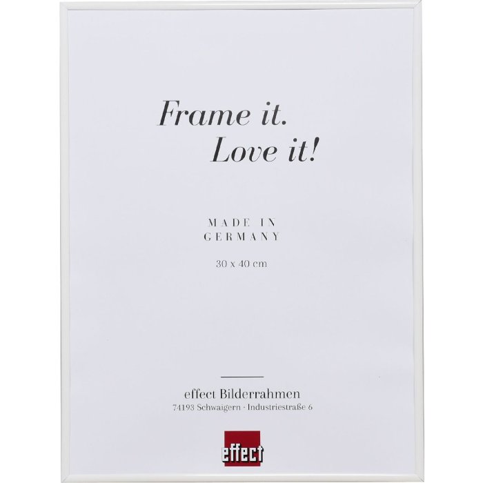 Effect kunststof lijst Art wit 45x80 cm helder glas