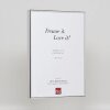 Effect aluminium fotolijst 18x27 cm zilver hoogglans helder glas MDF achterwand