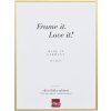 Effect aluminium fotolijst Quadro 21x29,7 cm goud helder glas staand- liggend formaat