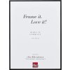 Effect aluminium fotolijst Quadro zwart 23x70 cm helder glas