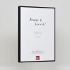 Effect aluminium fotolijst Quadro zwart 23x70 cm helder glas