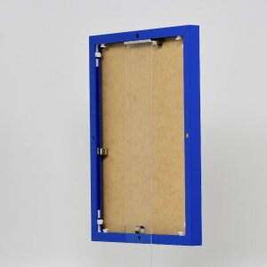 Effect Aluminium Fotolijst Quadro 25x50 cm Blauw Helder Glas Hoog liggend